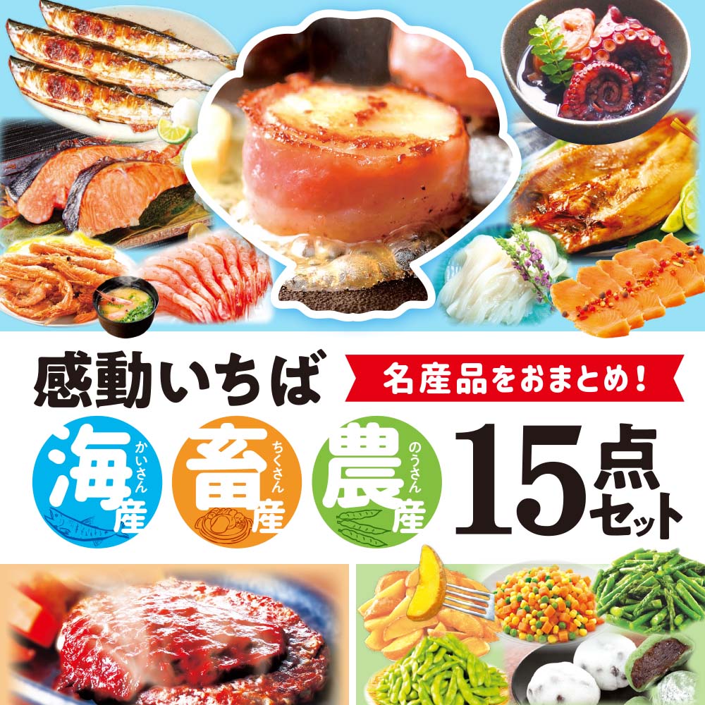 感動いちば 海・畜・農 15点セット