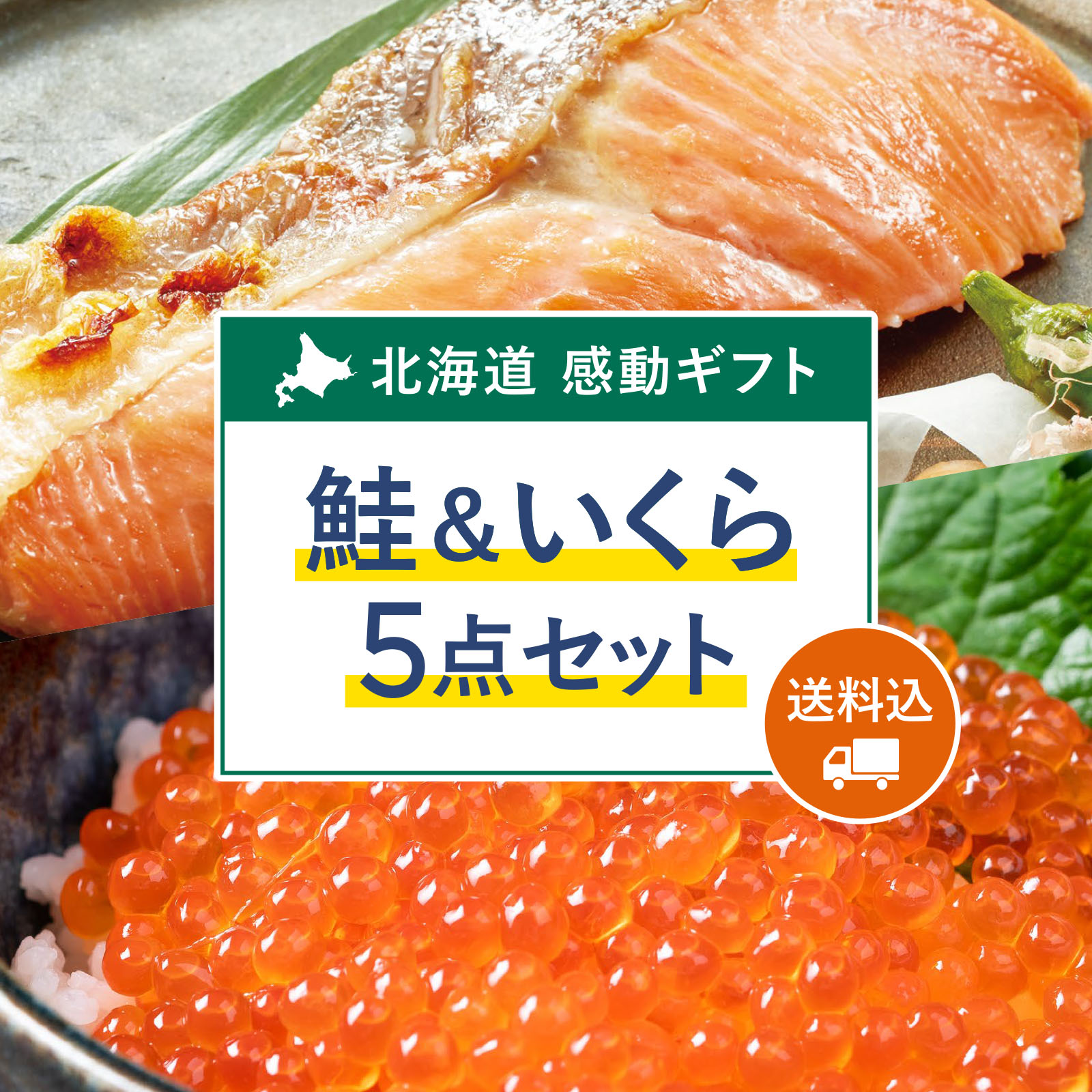 北海道 感動ギフト〈鮭&いくら〉5点セット