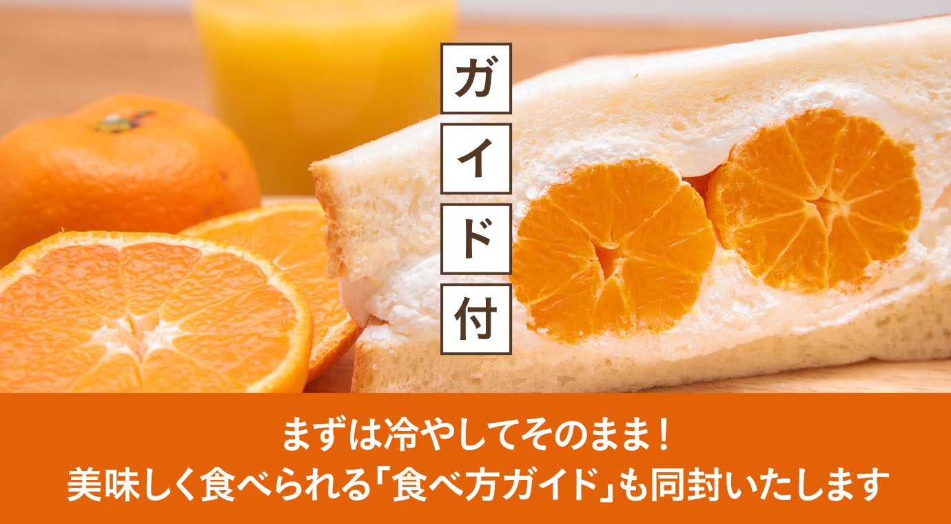 まずは冷やしてそのまま！美味しく食べられる「食べ方ガイド」も同封いたします