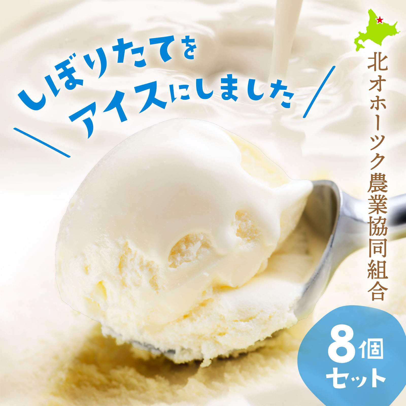 北海道興部産 おこっぺアイス 8個セット