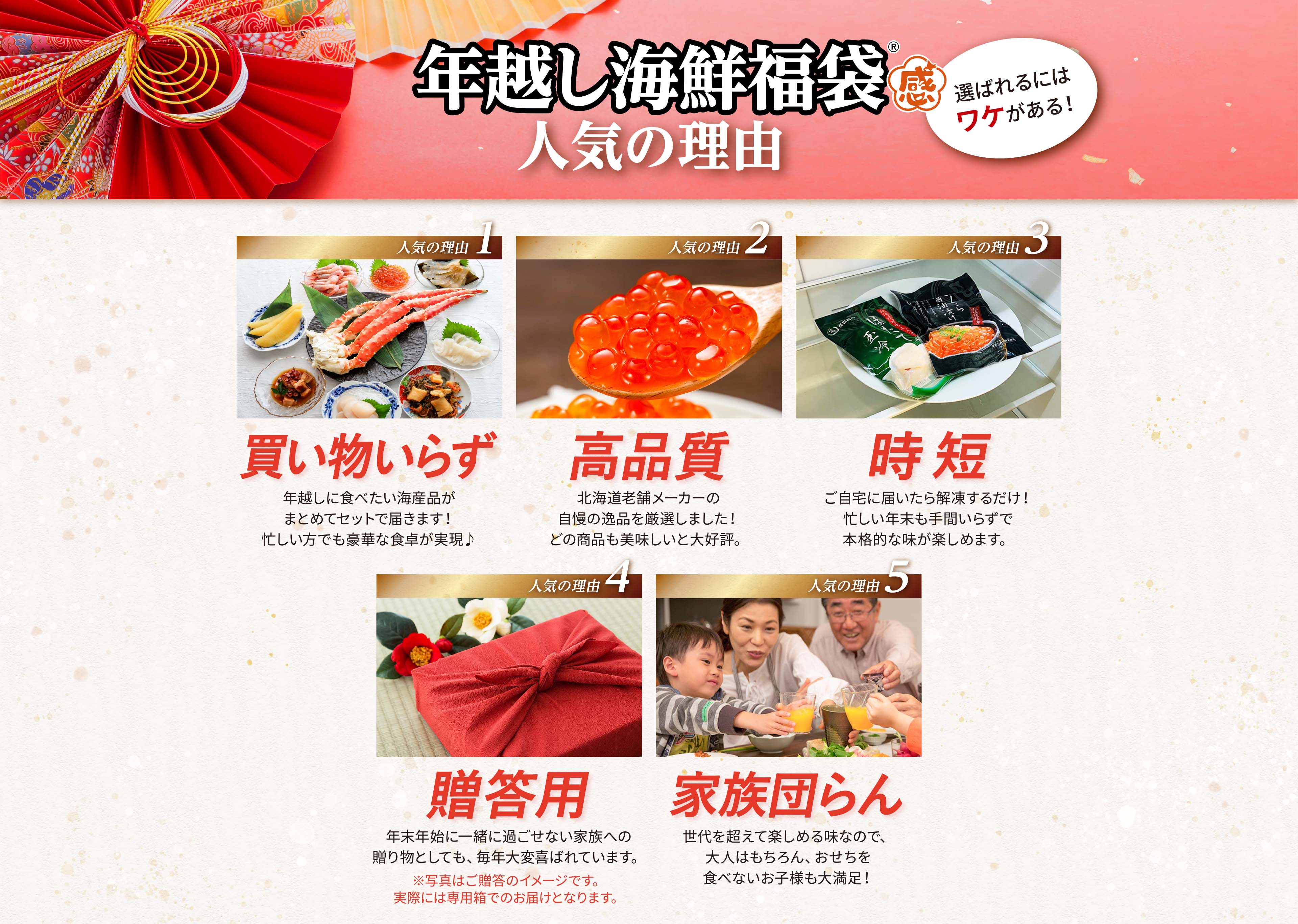 年越し海鮮福袋 人気の理由