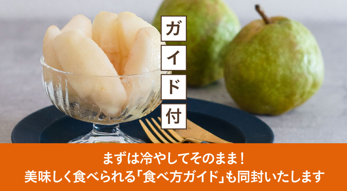 まずは冷やしてそのまま！美味しく食べられる「食べ方ガイド」も同封いたします